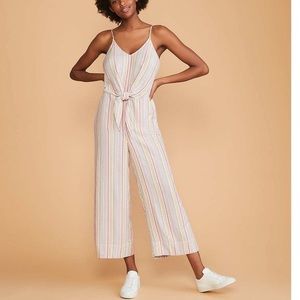 Lou & Grey Striped Tie Waist Jumpsuit